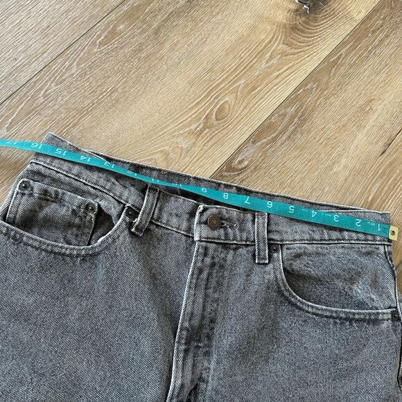 Vintage‎ Levis 550 Jeans Men’s 32 x 33 Black Denim Relaxed Fit Tapered 90s - Picture 8 of 12